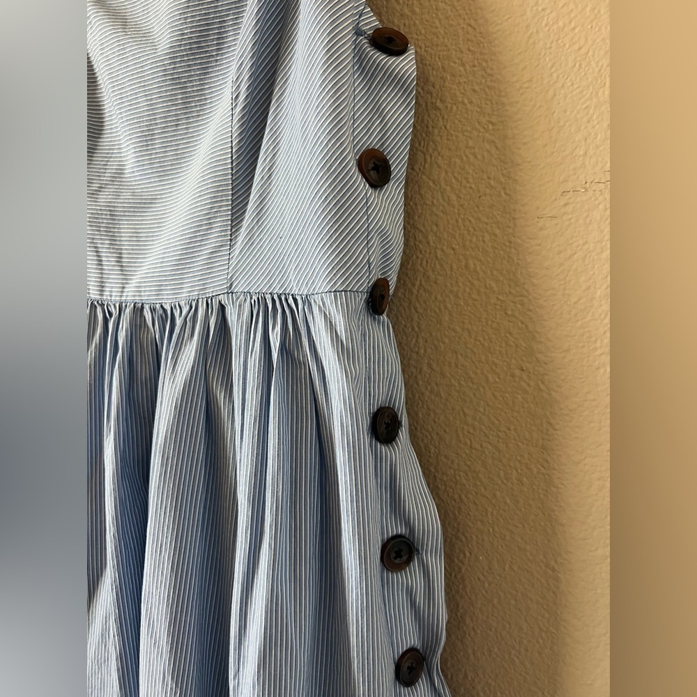 Urban Outfitters Kaye Square Neck Button Down Midi Dress - Picture 8 of 16